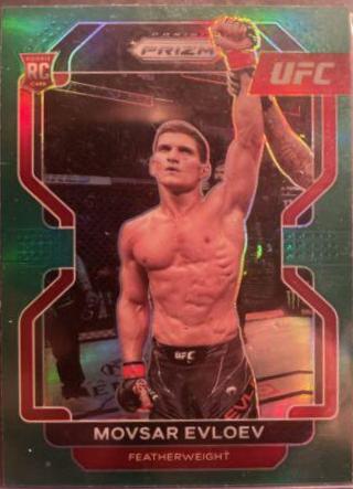 Movsar Evloev 2022 Panini Prizm UFC Base #130 Green