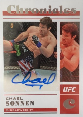 Chael Sonnen 2023 Panini Chronicles UFC Chronicles Signatures #10 Platinum