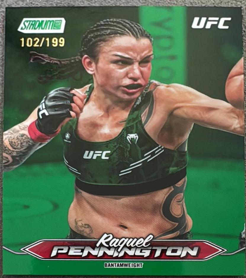 Raquel Pennington 2025 Topps Stadium Club UFC Base #176 Green