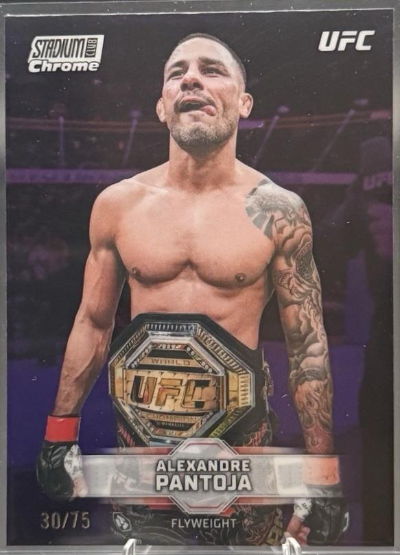 Alexandre Pantoja 2026 Topps Stadium Club UFC Chrome Base #CB-66 Purple Refractor