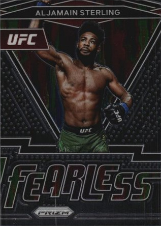 Aljamain Sterling 2022 Panini Prizm UFC Fearless #12 Black