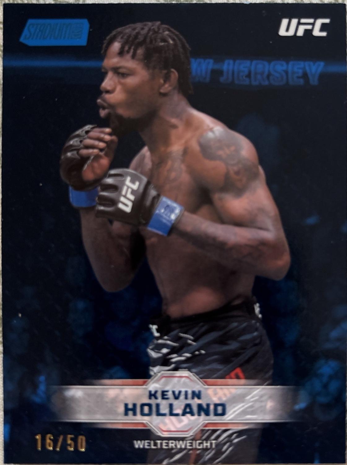 Kevin Holland 2026 Topps Stadium Club UFC Base #75 Blue