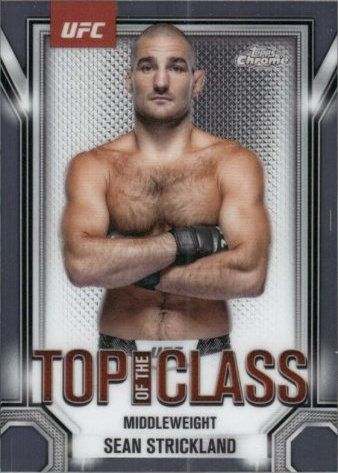 Sean Strickland 2025 Topps Chrome UFC Top of the Class #TTC-5 Superfractor