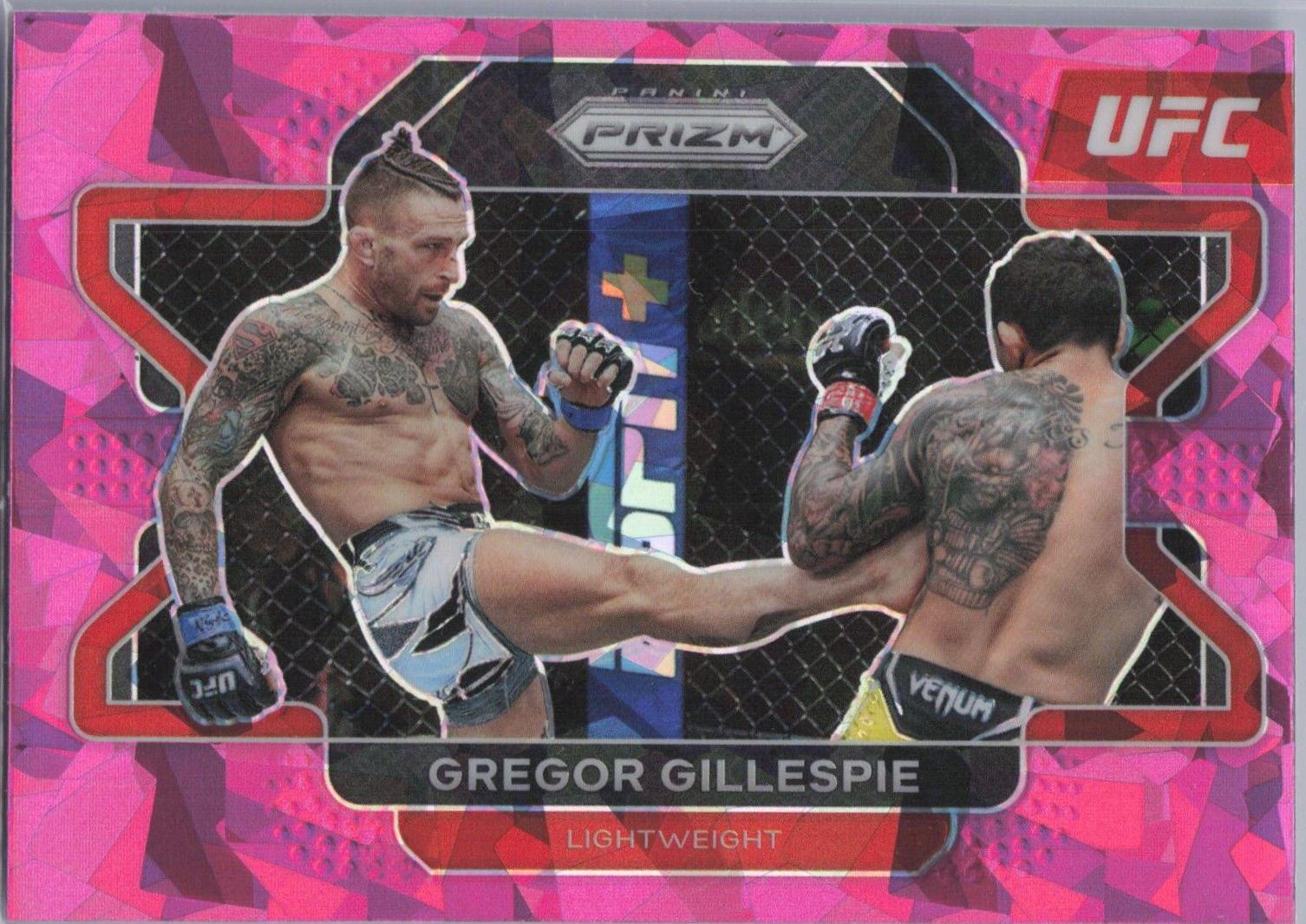 Gregor Gillespie 2022 Panini Prizm UFC Base #91 Pink Ice