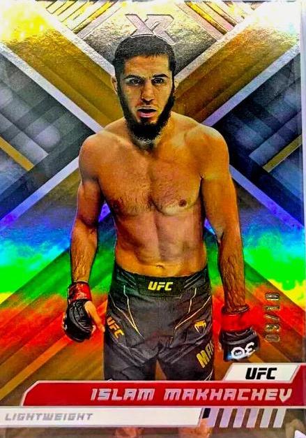 Islam Makhachev 2023 Panini Chronicles UFC Base XR #281 Gold