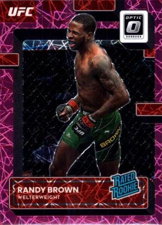 Randy Brown 2023 Panini Donruss Optic UFC Base #105 Pink Velocity