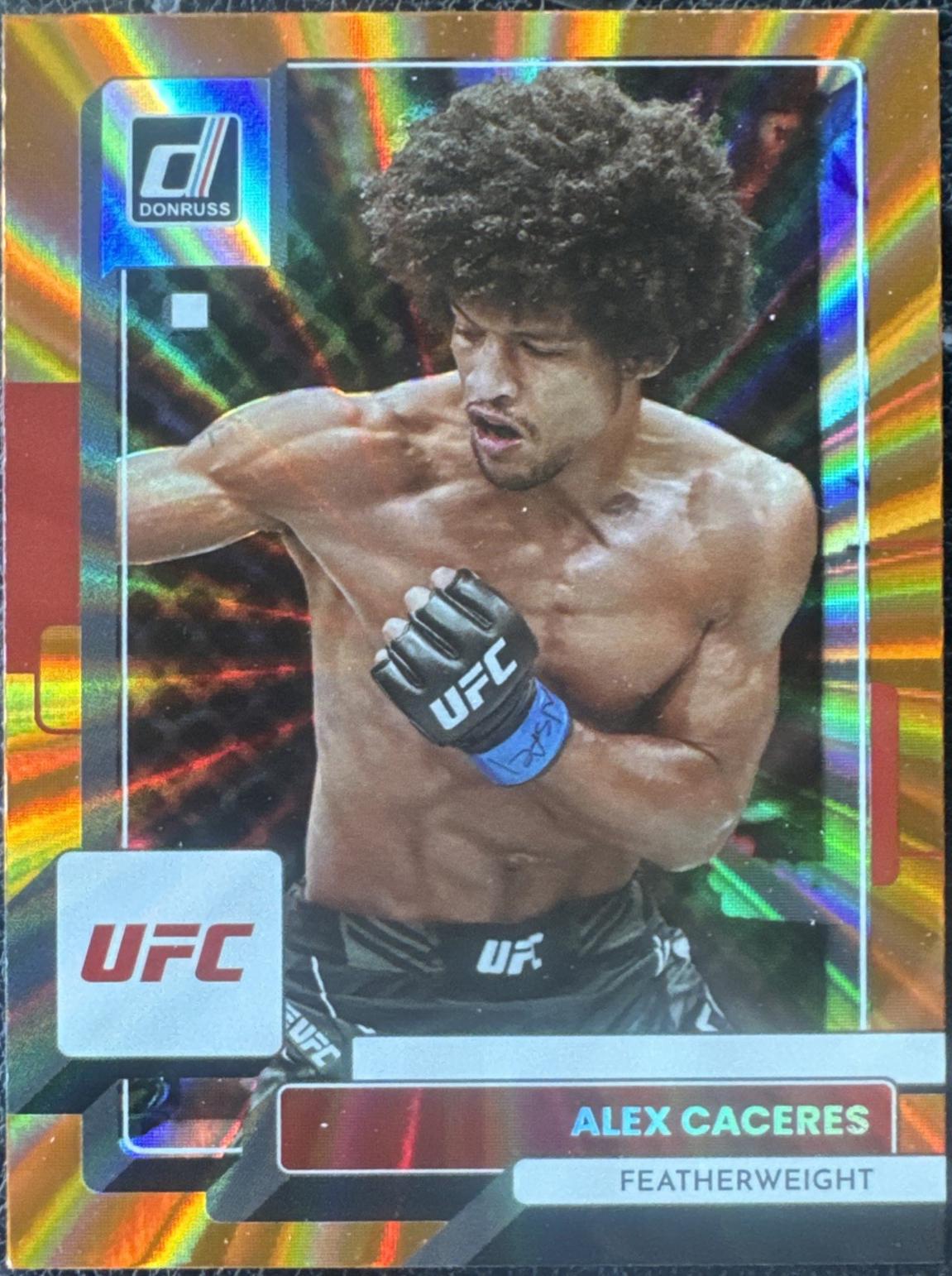Alex Caceres 2023 Panini Donruss UFC Base #36 Orange Laser