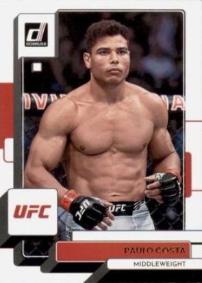 Paulo Costa 2023 Panini Donruss UFC Base #87 Press Proof Silver