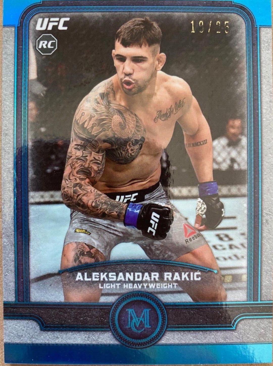 Aleksandar Rakic 2019 Topps UFC Museum Collection Base #17 Sapphire