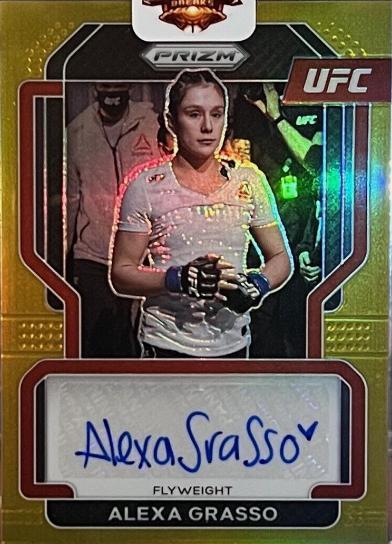 Alexa Grasso 2022 Panini Prizm UFC Signatures #35 Gold