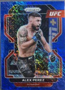 Alex Perez 2022 Panini Prizm UFC Base #127 Blue Shimmer