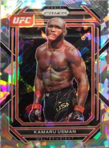 Kamaru Usman 2023 Panini Prizm UFC Base #120 Ice