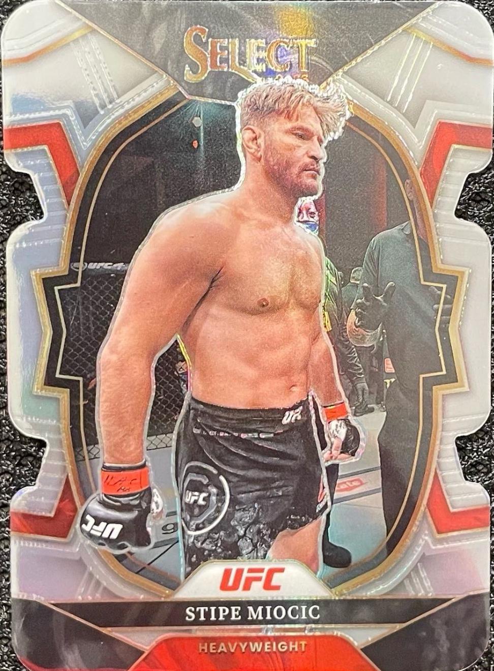 Stipe Miocic 2023 Panini Select UFC Concourse #43 Silver Die Cut