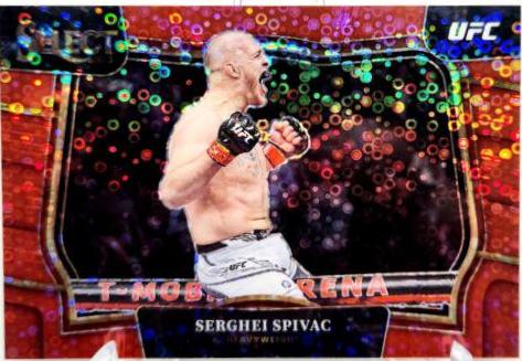 Serghei Spivac 2023 Panini Select UFC Octagonside #237 Red Disco