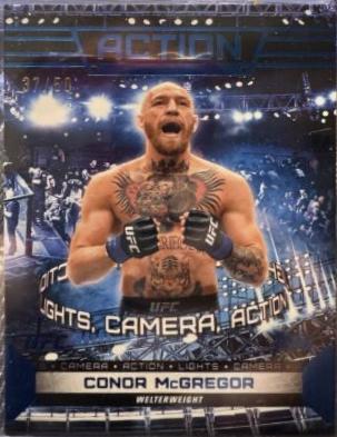 Conor McGregor 2024 Topps Knockout UFC Action (Lights, Camera, Action) #ACT-6 Blue