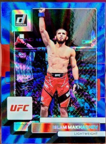 Islam Makhachev 2023 Panini Donruss UFC Base #92 Blue Laser
