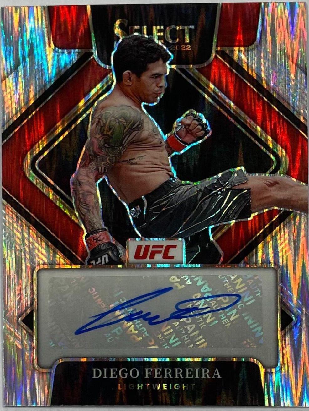 Diego Ferreira 2022 Panini Select UFC Signatures #2 Flash