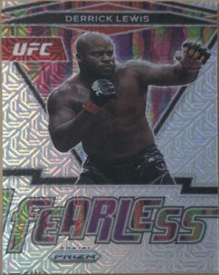 Derrick Lewis 2022 Panini Prizm UFC Fearless #20 Mojo