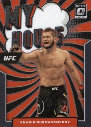 Khabib Nurmagomedov 2022 Panini Donruss Optic UFC My House #15 Gold Vinyl