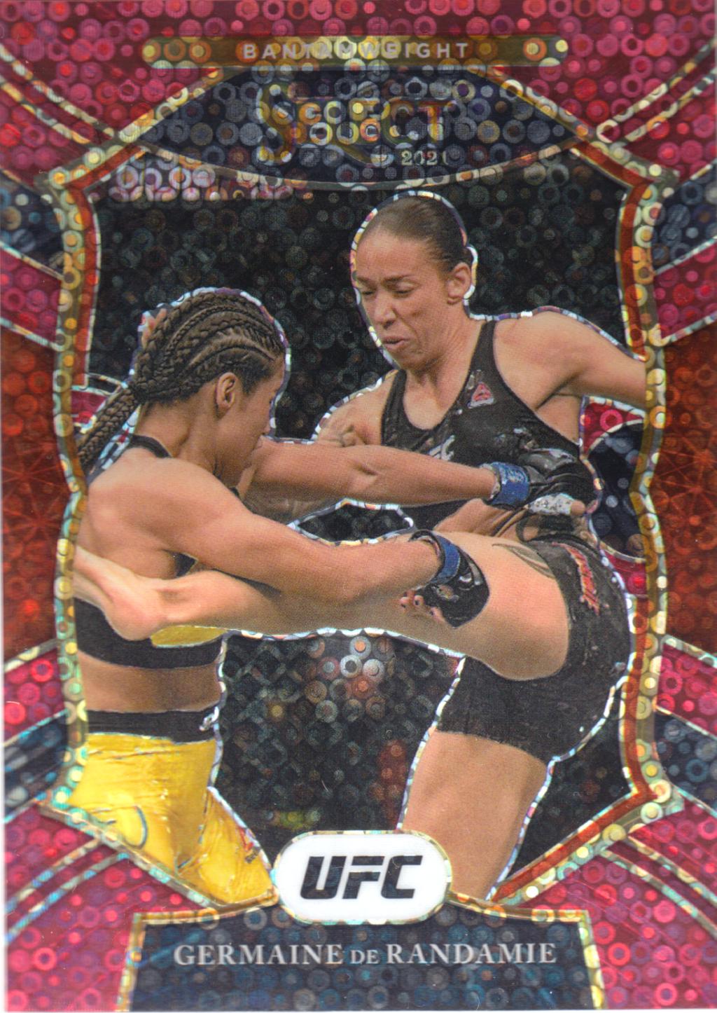 Germaine de Randamie 2021 Panini Select UFC Concourse #24 Red Disco