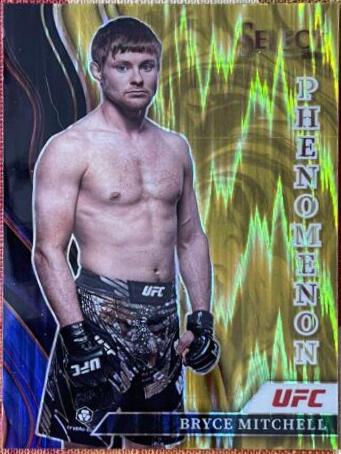 Bryce Mitchell 2022 Panini Select UFC Phenomenon #8 Gold Flash