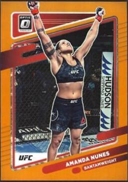 Amanda Nunes 2022 Panini Donruss Optic UFC Base #15 Orange