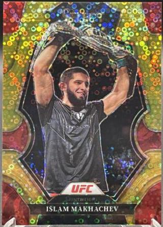 Islam Makhachev 2023 Panini Select UFC Octagonside #260 Gold Disco