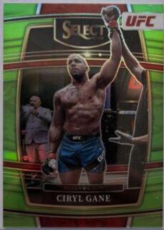 Ciryl Gane 2022 Panini Select UFC Concourse #47 Neon Green