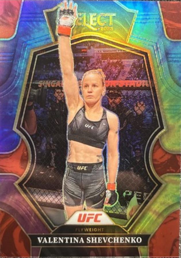 Valentina Shevchenko 2023 Panini Select UFC Premier Level #113 Tie Dye