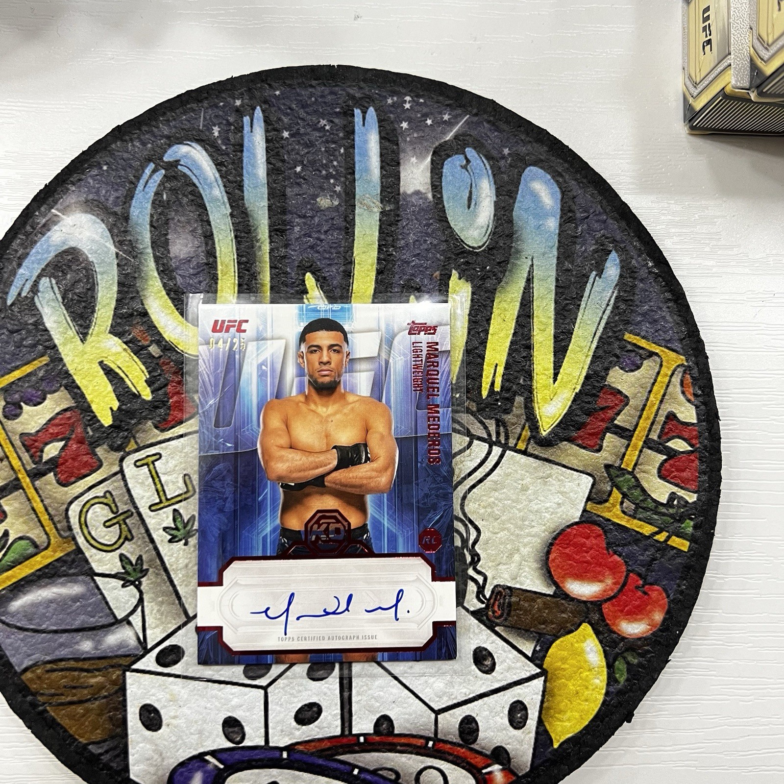 Marquel Mederos 2026 Topps Knockout UFC Knockout Autographs #KOA-MMS Gold