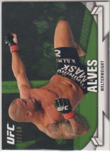 Thiago Alves 2013 Topps UFC Knockout Base #2 Green