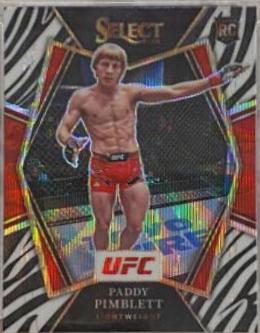 Paddy Pimblett 2022 Panini Select UFC Premier Level #167 Zebra
