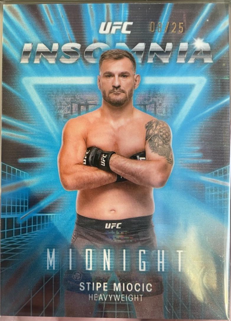 Stipe Miocic 2025 Topps Midnight UFC Insomnia #IN-12 Moonrise