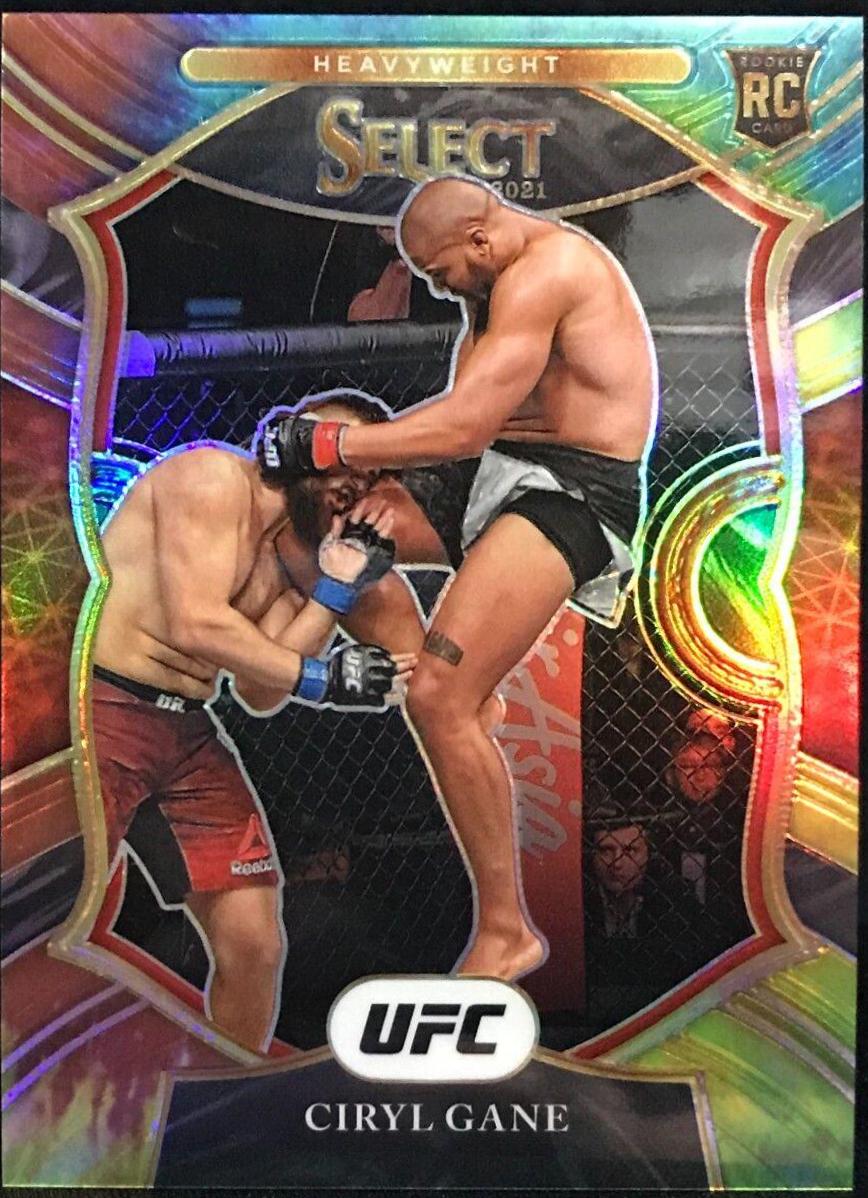 Ciryl Gane 2021 Panini Select UFC Concourse #98 Tie Dye
