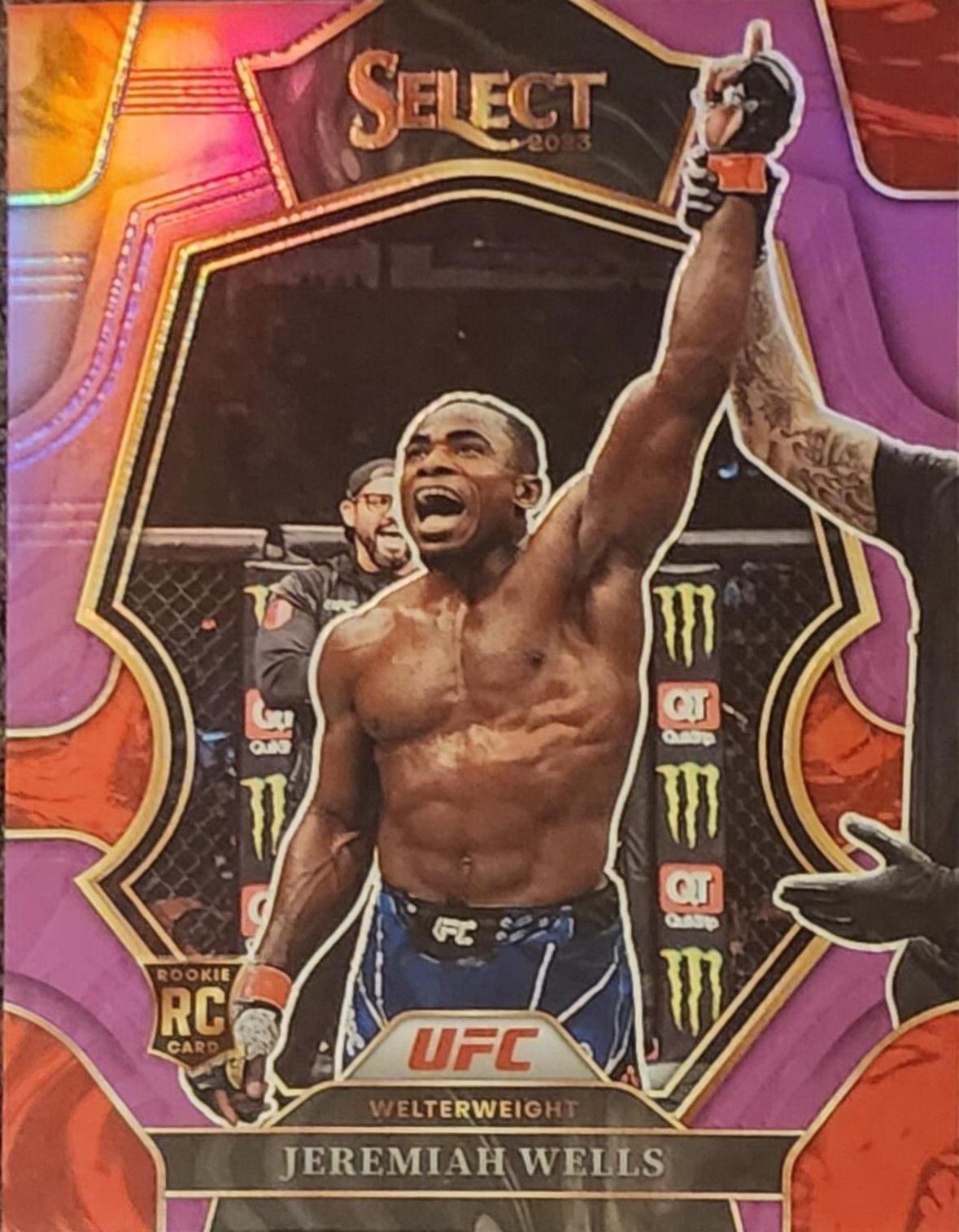 Jeremiah Wells 2023 Panini Select UFC Premier Level #134 Purple