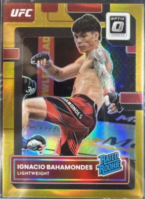 Ignacio Bahamondes 2023 Panini Donruss Optic UFC Base #134 Gold