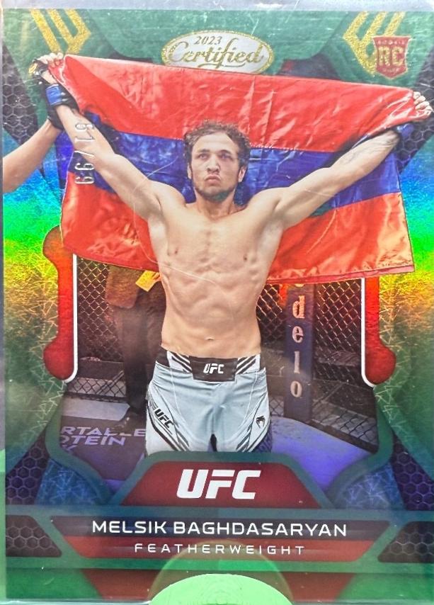 Melsik Baghdasaryan 2023 Panini Chronicles UFC Base Certified #230 Green