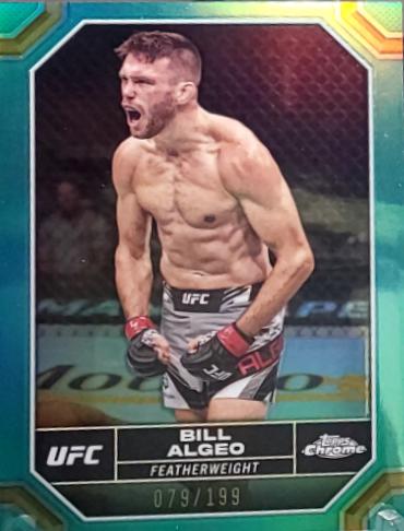 Bill Algeo 2024 Topps Chrome UFC Base #27 Aqua Refractor