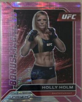 Holly Holm 2022 Panini Prizm UFC Bonus Machines #2 Pink Pulsar