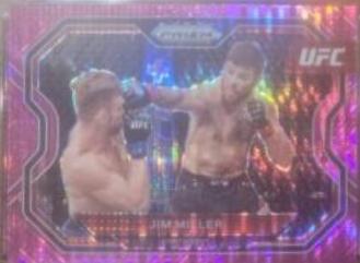 Jim Miller 2021 Panini Prizm UFC Base #160 Pink Pulsar