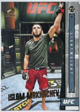 Islam Makhachev 2022 Panini Chronicles UFC Base Luminance #154 Gold