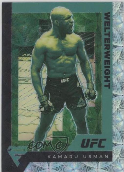 Kamaru Usman 2021 Panini Chronicles UFC Base Flux #258 Asia