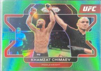 Khamzat Chimaev 2022 Panini Prizm UFC Base #94 Green