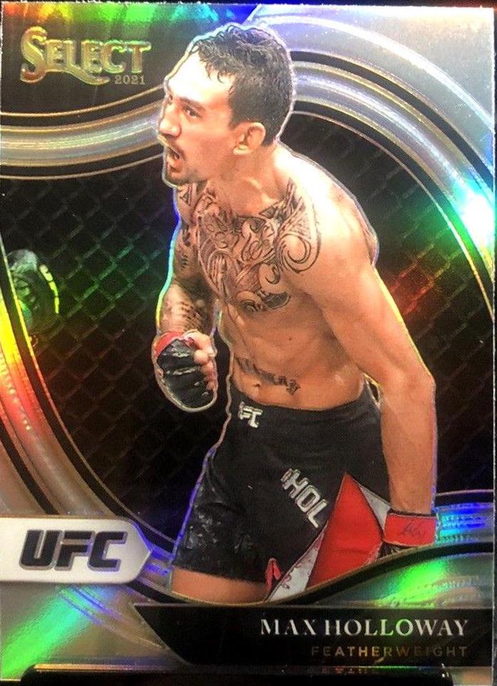 Max Holloway 2021 Panini Select UFC Octagonside #298 Silver