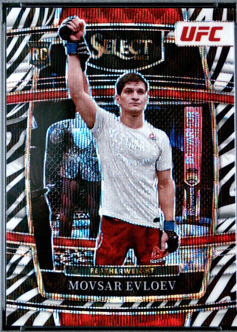 Movsar Evloev 2022 Panini Select UFC Concourse #43 Zebra