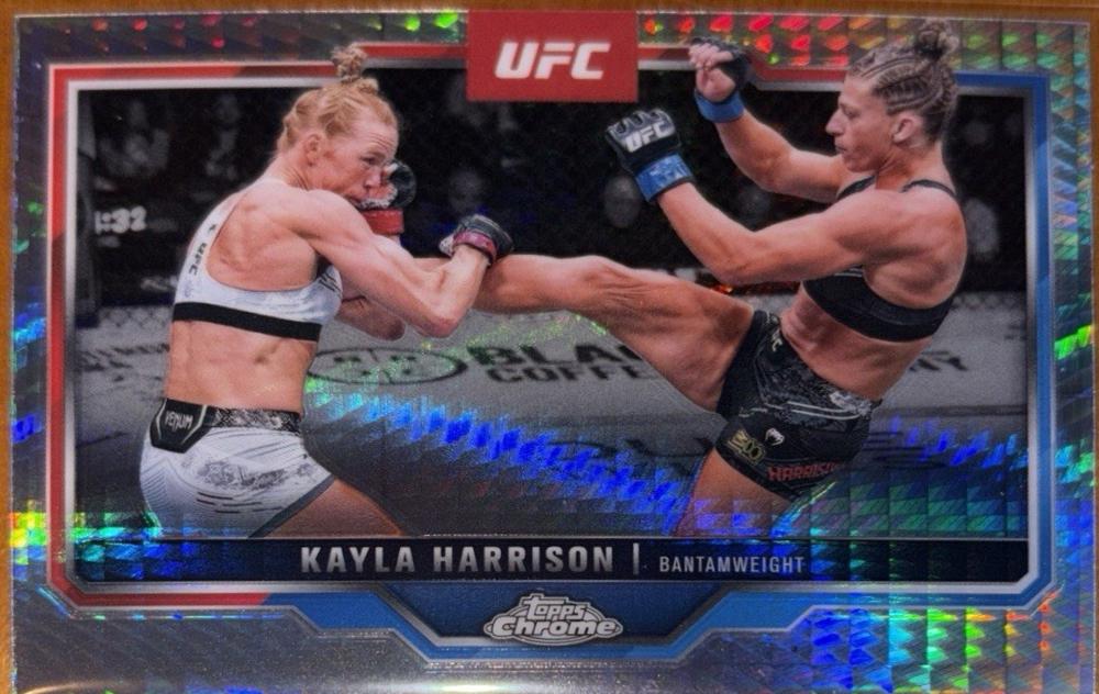 Kayla Harrison 2025 Topps Chrome UFC Base #172 Prism Refractor