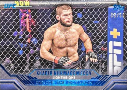 Khabib Nurmagomedov 2024 Topps Knockout UFC Inside the Octagon #ITO-12 Platinum