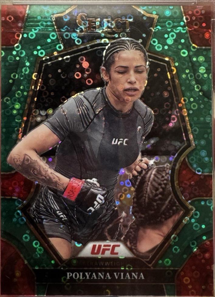 Polyana Viana 2023 Panini Select UFC Premier Level #169 Green Disco