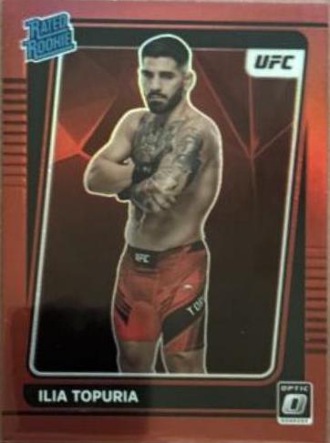 Ilia Topuria 2022 Panini Donruss Optic UFC Base #110 Red
