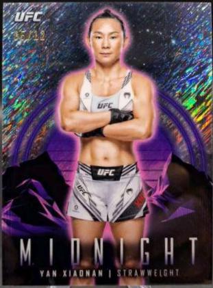 Yan Xiaonan 2024 Topps Midnight UFC Base #90 Midnight